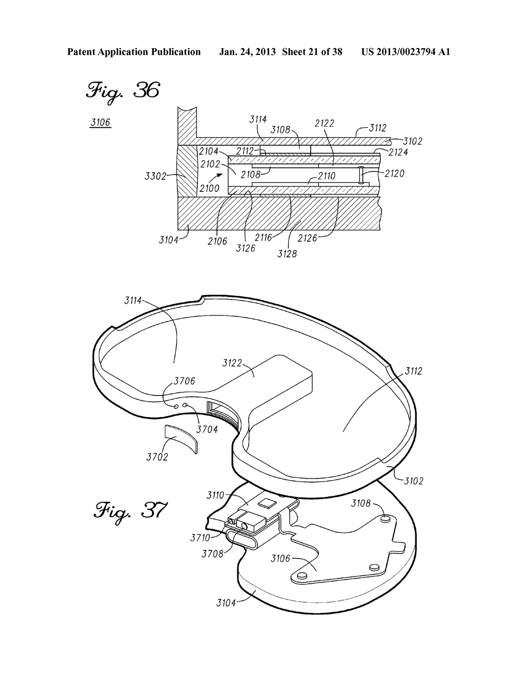 DISTRACTOR HAVING A CAPACITIVE SENSOR ARRAY FOR MEASURING A FORCE,     PRESSURE, OR LOAD APPLIED BY THE MUSCULAR-SKELETAL SYSTEM AND METHOD     THEREFOR - diagram, schematic, and image 22