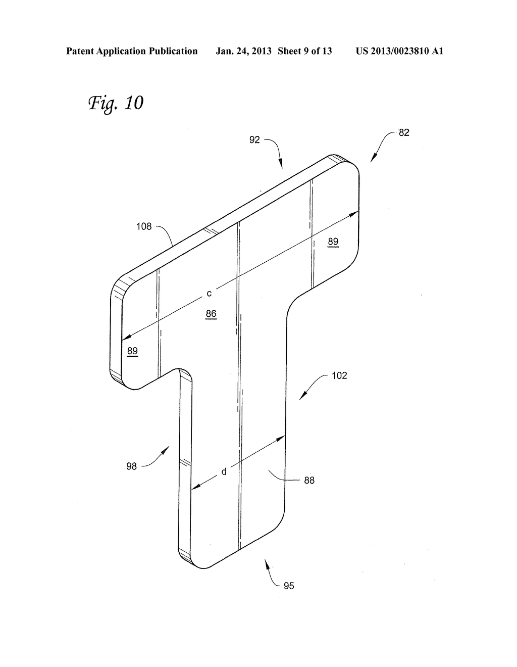 INFANT HIP JOINT POSITIONING DEVICE AND ASSOCIATED METHODS - diagram, schematic, and image 10