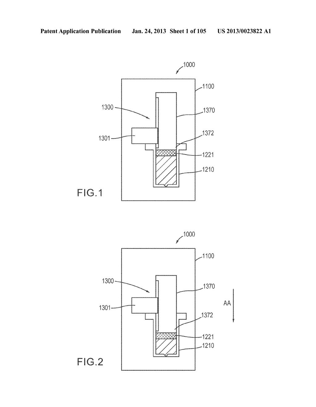 DEVICES AND METHODS FOR DELIVERING MEDICAMENTS FROM A MULTI-CHAMBER     CONTAINER - diagram, schematic, and image 02