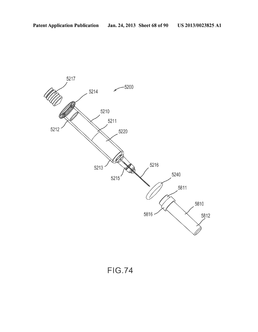 MEDICAMENT DELIVERY DEVICES FOR ADMINISTRATION OF A MEDICAMENT WITHIN A     PREFILLED SYRINGE - diagram, schematic, and image 69