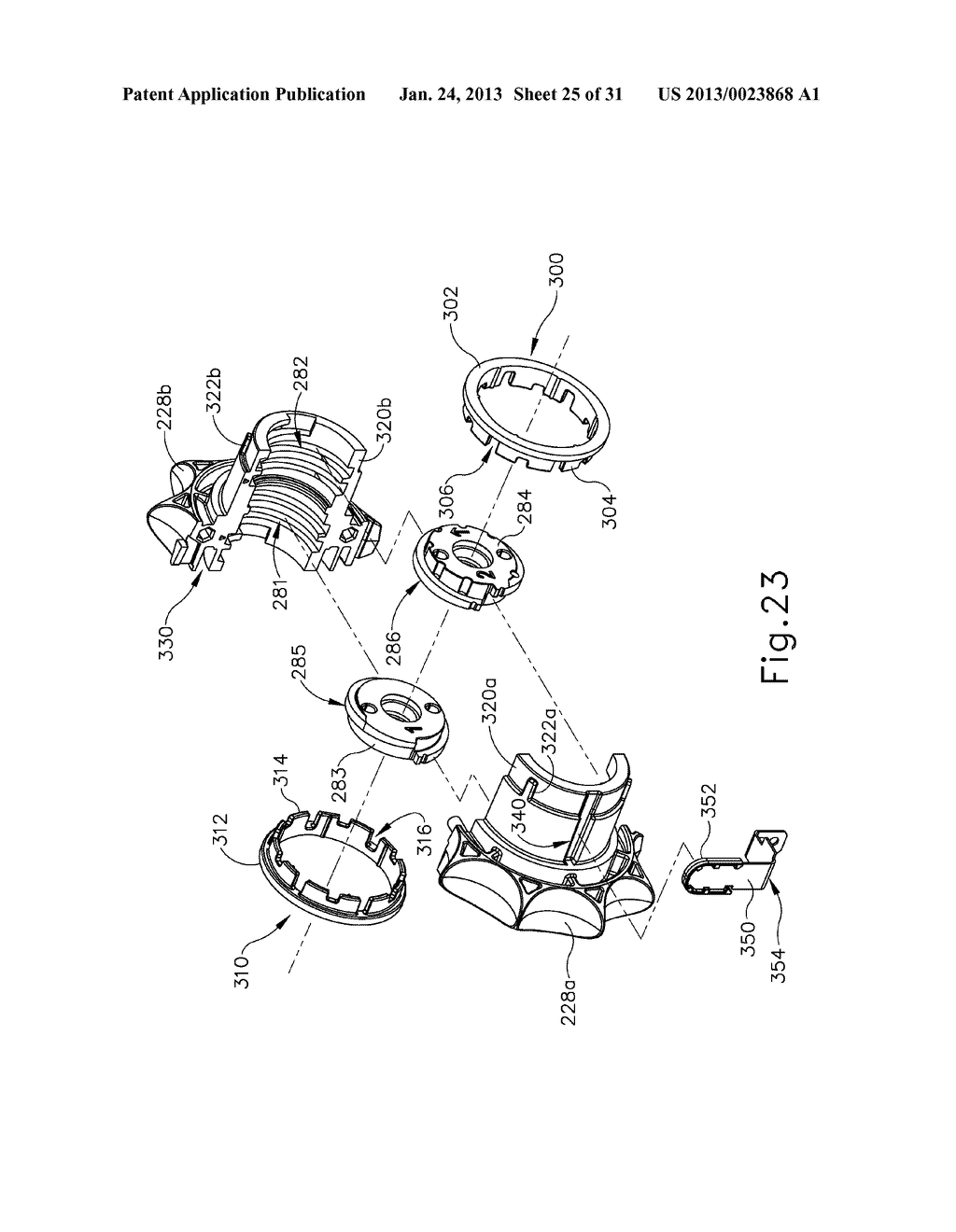 SURGICAL INSTRUMENT WITH CONTAINED DUAL HELIX ACTUATOR ASSEMBLY - diagram, schematic, and image 26