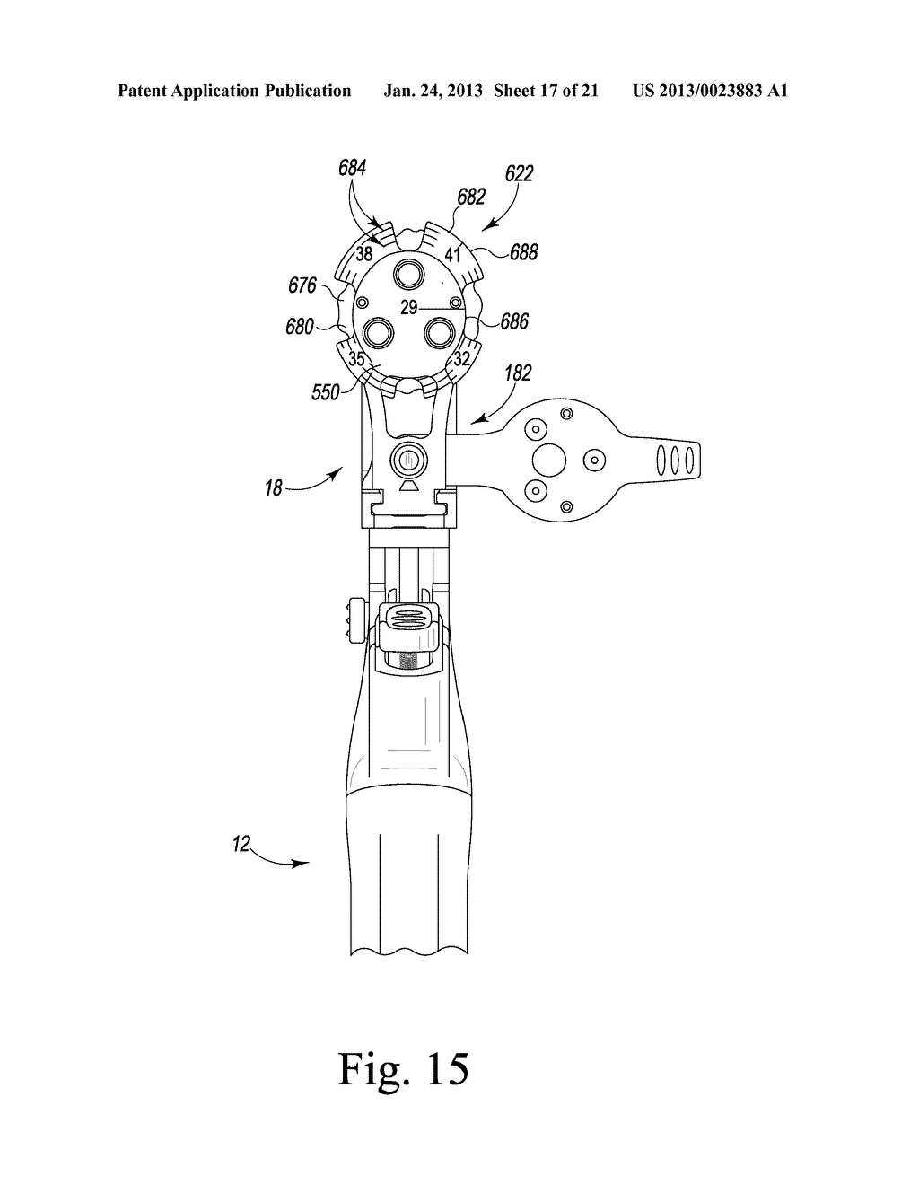 PATELLA ORTHOPAEDIC SURGICAL INSTRUMENT ASSEMBLY - diagram, schematic, and image 18