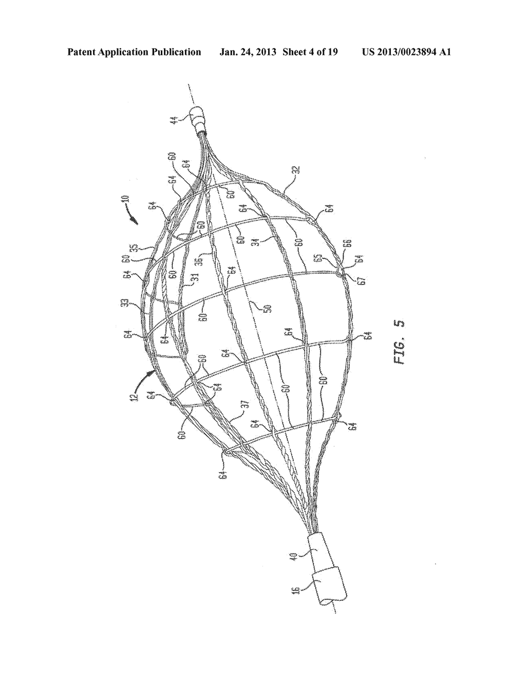 SURGICAL RETRIEVAL APPARATUS AND METHOD WITH SEMI-RIGIDLY EXTENDABLE AND     COLLAPSABLE BASKET - diagram, schematic, and image 05