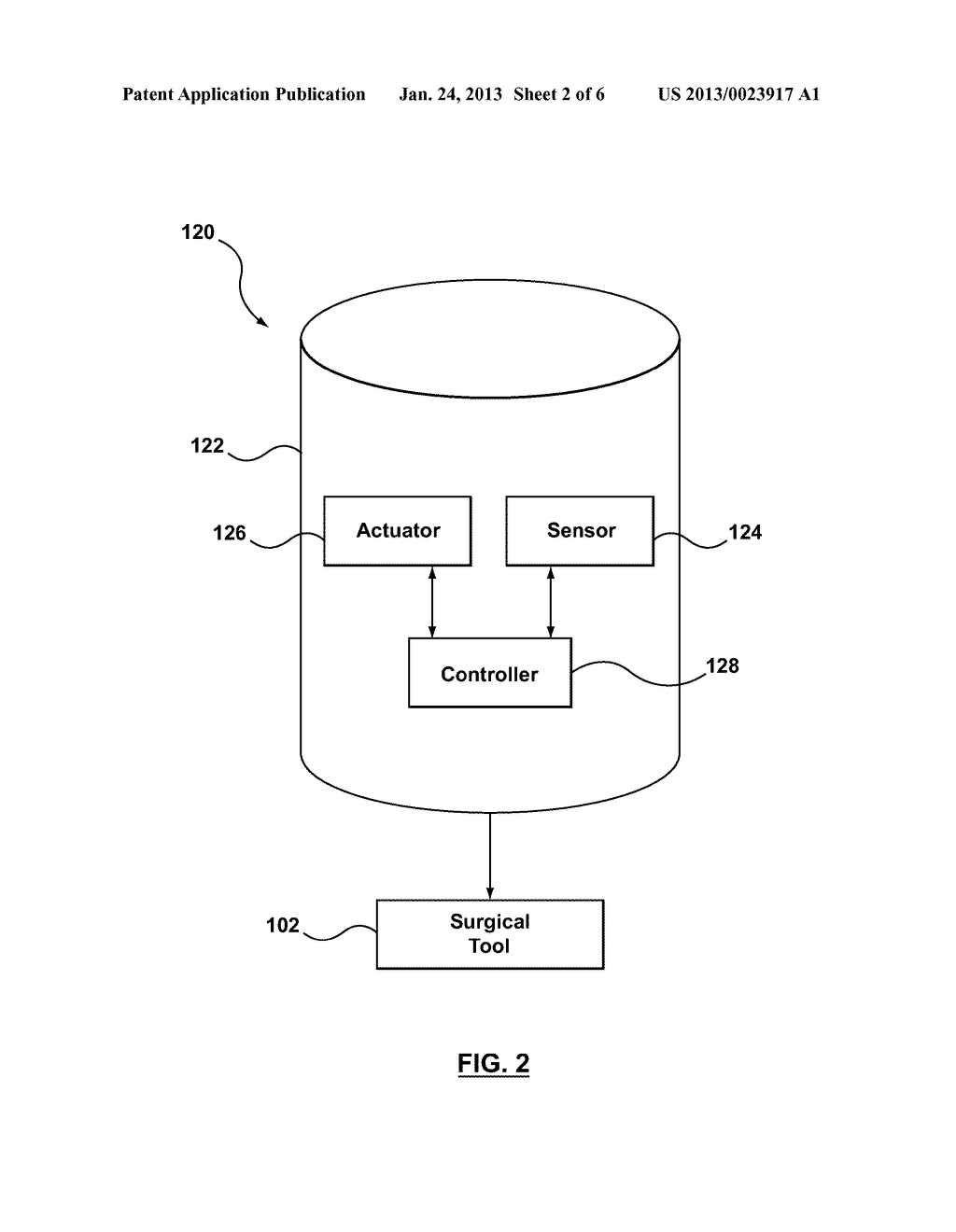 Surgical Tool Having A Programmable Rotary Module For Providing Haptic     Feedback - diagram, schematic, and image 03