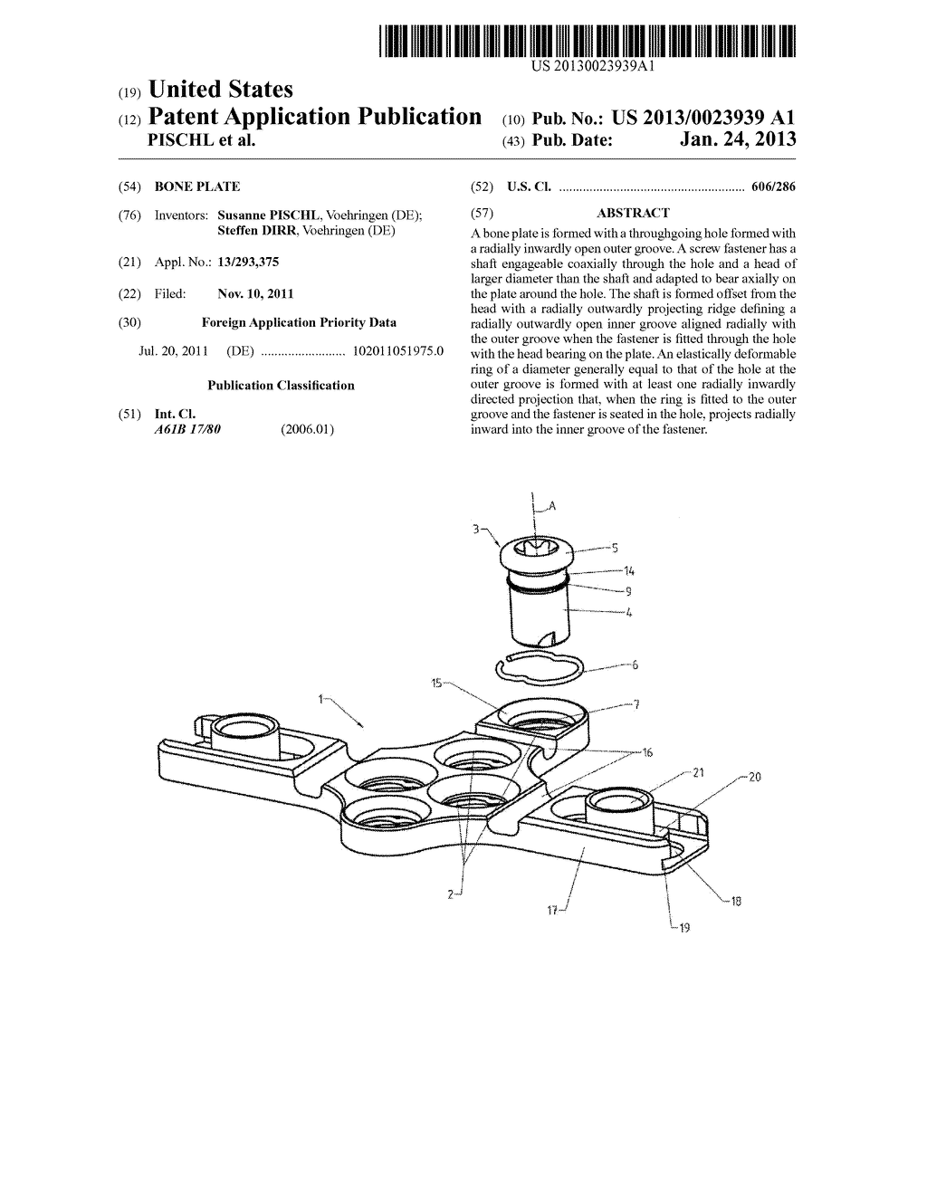 BONE PLATE - diagram, schematic, and image 01