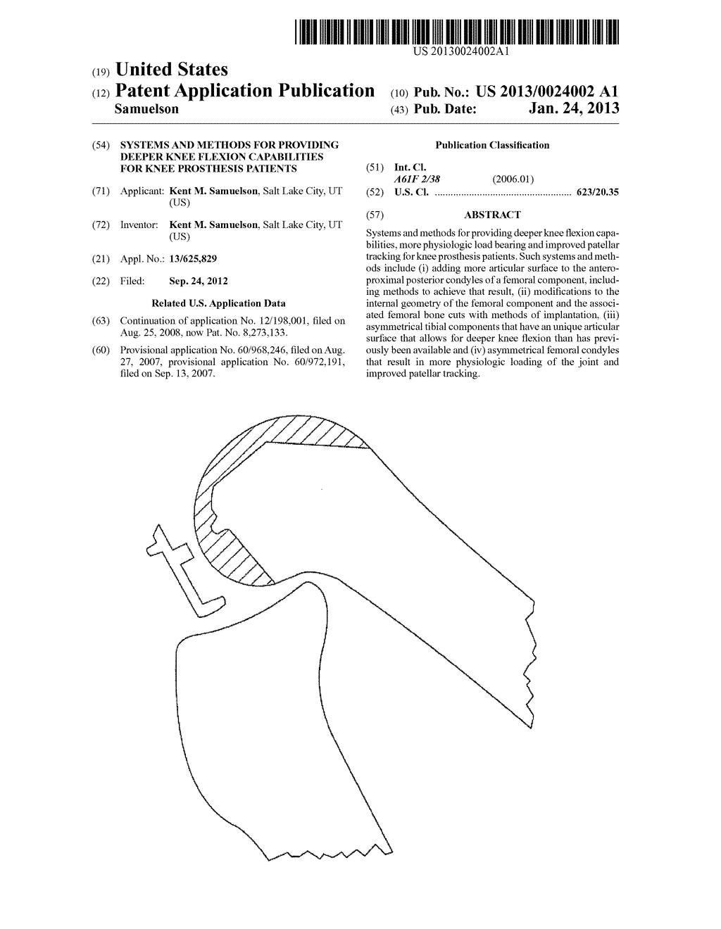 SYSTEMS AND METHODS FOR PROVIDING DEEPER KNEE FLEXION CAPABILITIES FOR     KNEE PROSTHESIS PATIENTS - diagram, schematic, and image 01