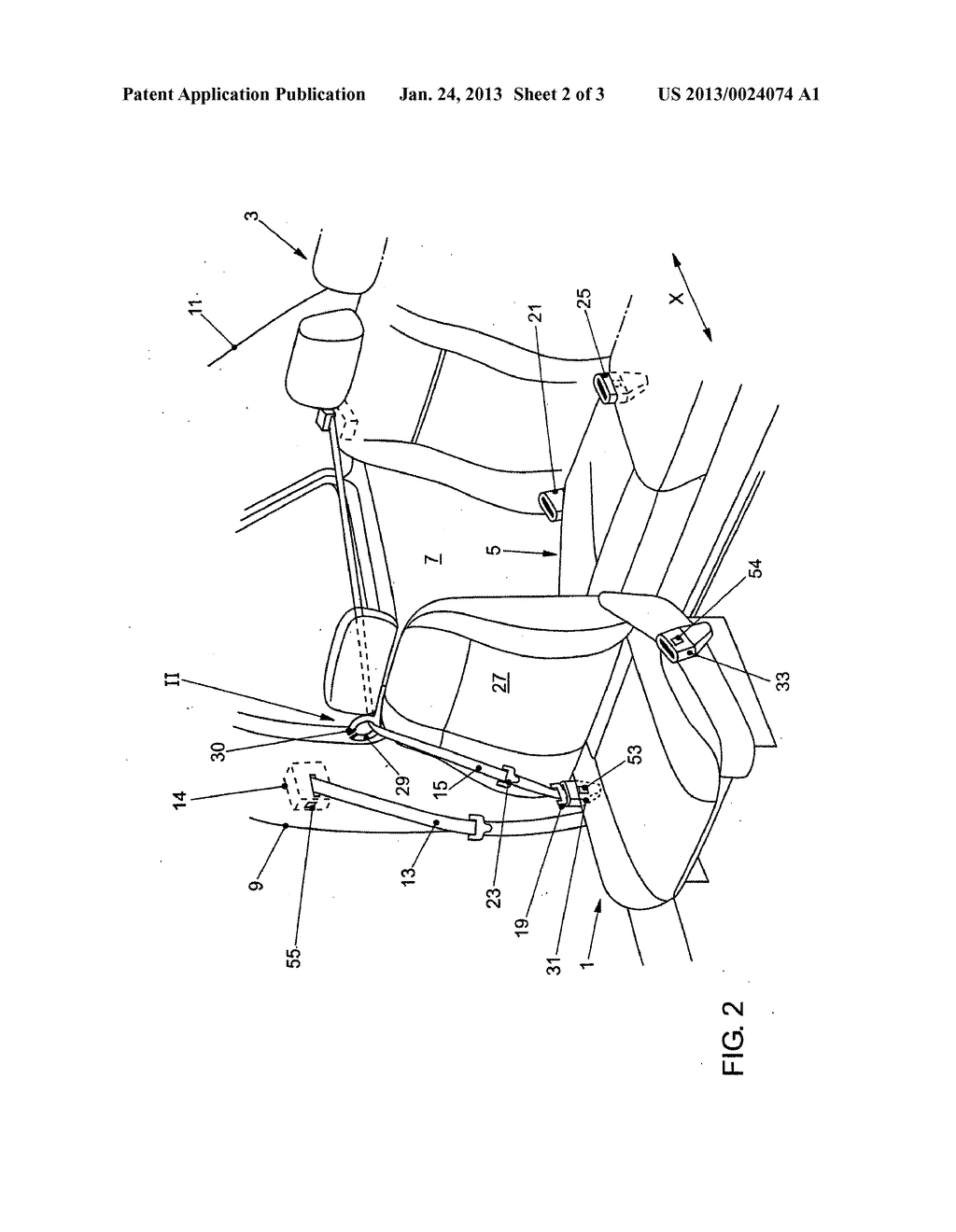 VEHICLE HAVING A SEAT BELT SYSTEM - diagram, schematic, and image 03