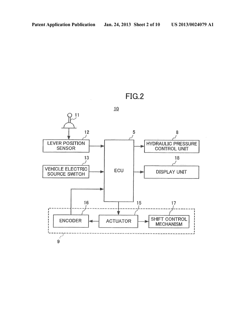 SHIFT RANGE SWITCHING APPARATUS OF AUTOMATIC TRANSMISSION - diagram, schematic, and image 03