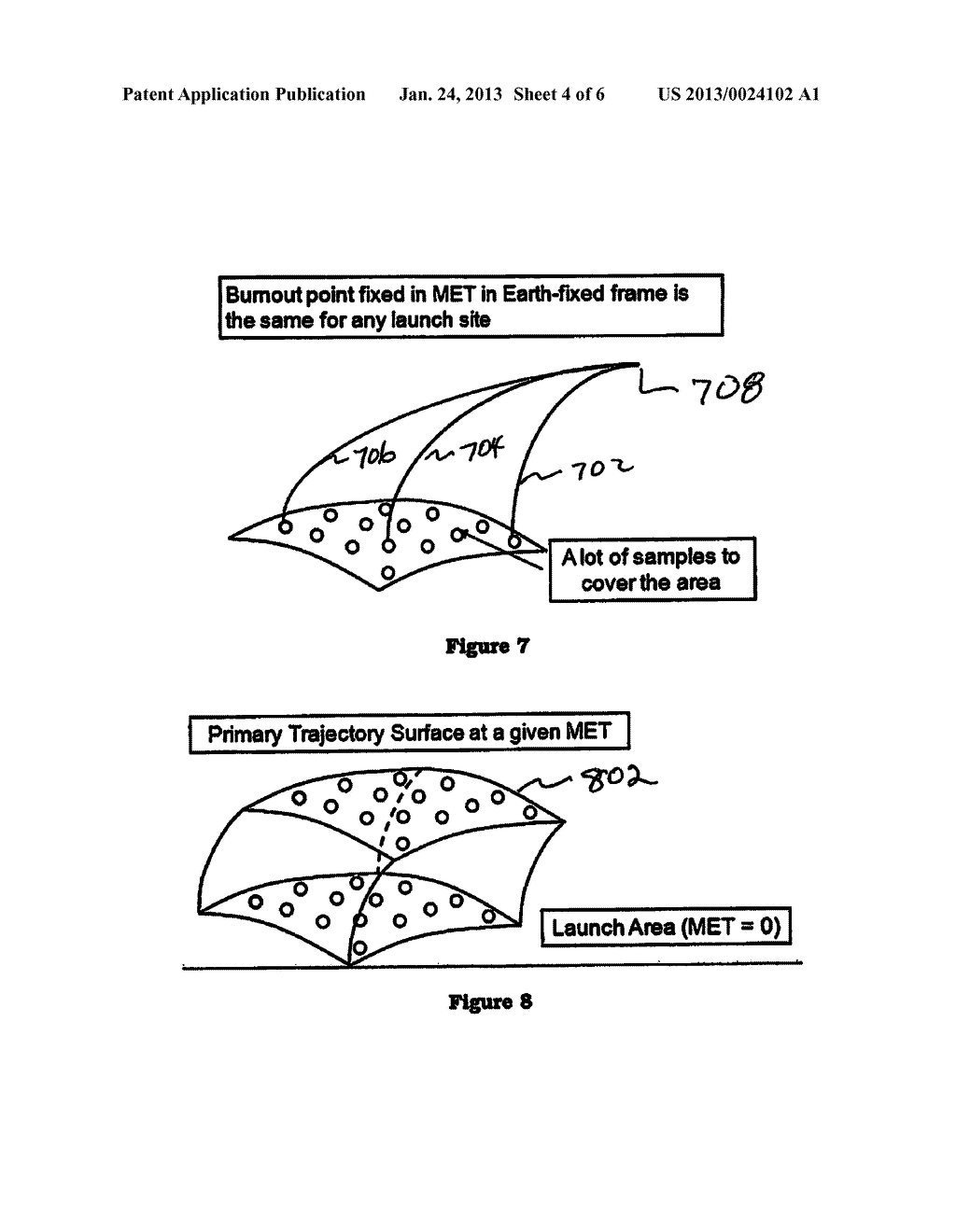 SYSTEM AND METHOD FOR DETERMINING EARTH-FIXED TRAJECTORY LAUNCHING FROM     WITHIN A SPECIFIED AREA - diagram, schematic, and image 05