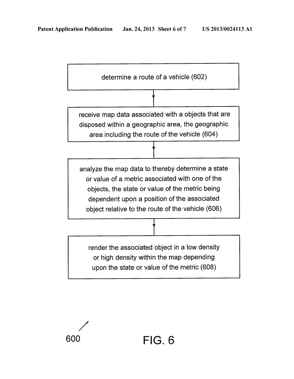 Selecting and Controlling the Density of Objects Rendered in     Two-Dimensional and Three-Dimensional Navigation Maps - diagram, schematic, and image 07