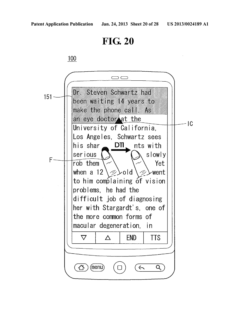 MOBILE TERMINAL AND DISPLAY METHOD THEREOF - diagram, schematic, and image 21