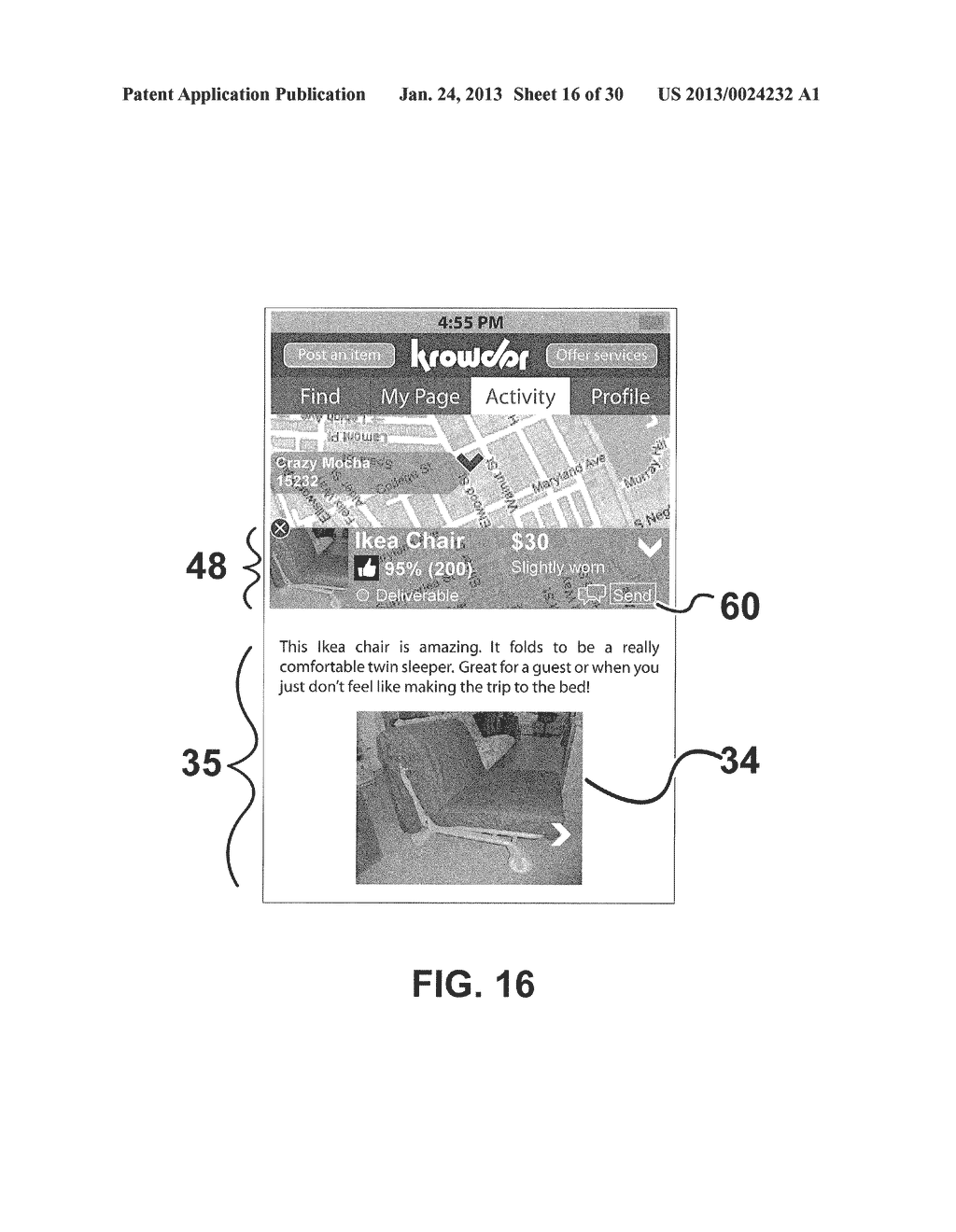 ELECTRONIC METHOD AND SYSTEM FOR CONNECTING A BUYER, A SELLER, AND THIRD     PARTY COURIER TO FACILITATE THE EXCHANGE OF PHYSICAL GOODS - diagram, schematic, and image 17