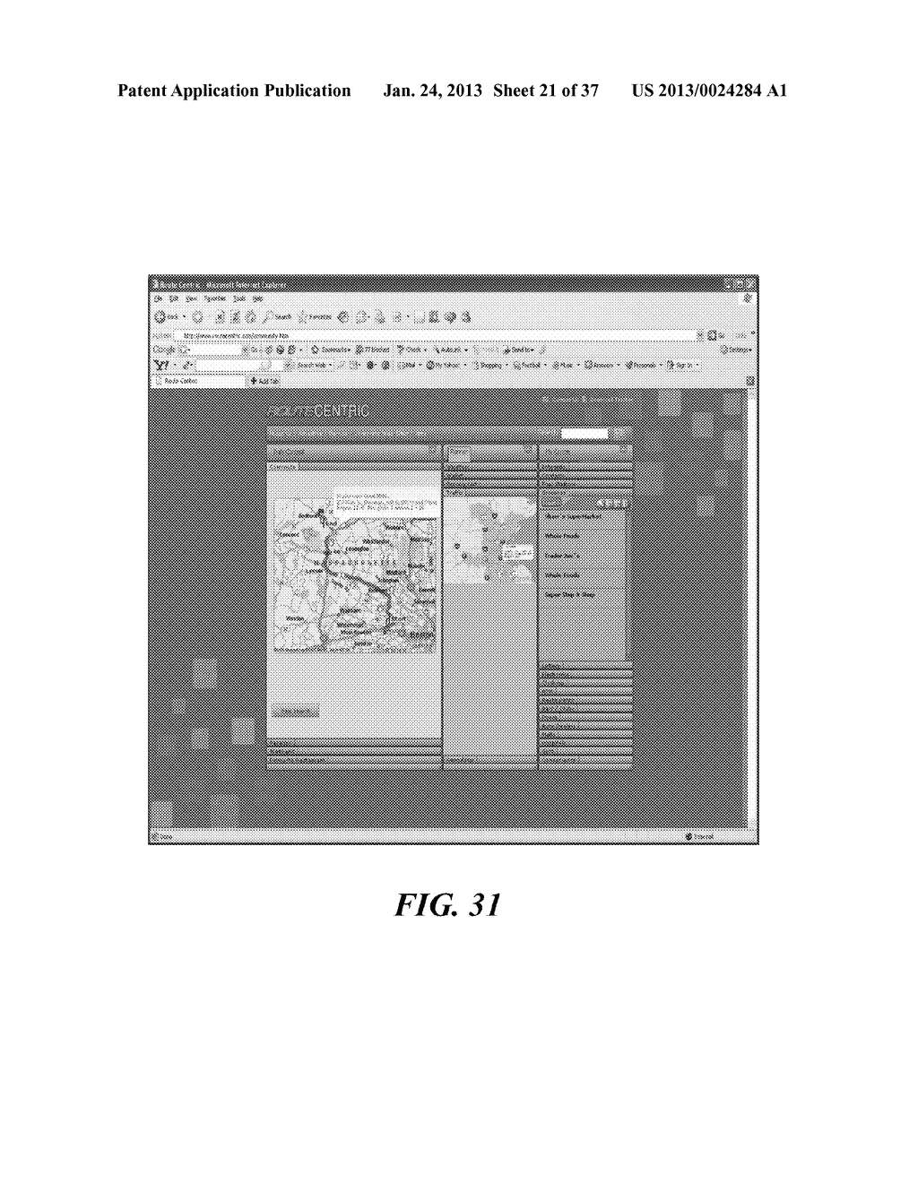 Apparatus and Methods for Providing Route-Based Advertising and     Vendor-Reported Business Information over a Network - diagram, schematic, and image 22