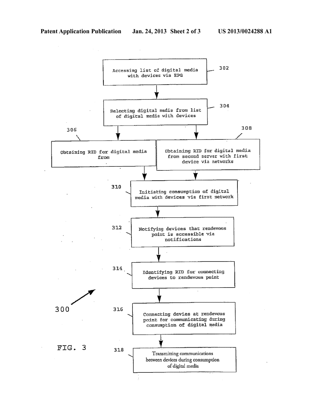 SYSTEM AND METHOD FOR CREATING MULTIMEDIA RENDEZVOUS POINTS FOR MOBILE     DEVICES - diagram, schematic, and image 03