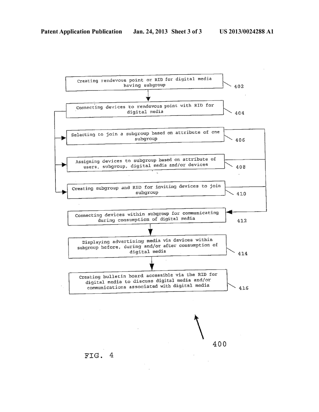 SYSTEM AND METHOD FOR CREATING MULTIMEDIA RENDEZVOUS POINTS FOR MOBILE     DEVICES - diagram, schematic, and image 04