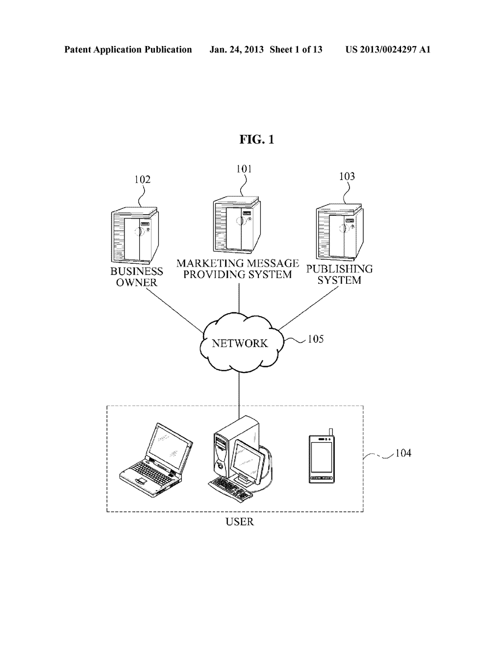 MARKETING MESSAGE PROVIDING SYSTEM AND METHOD - diagram, schematic, and image 02