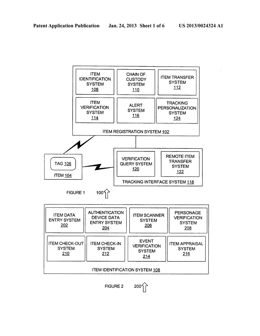SYSTEM AND METHOD FOR TRACKING AUTHENTICATED ITEMS - diagram, schematic, and image 02
