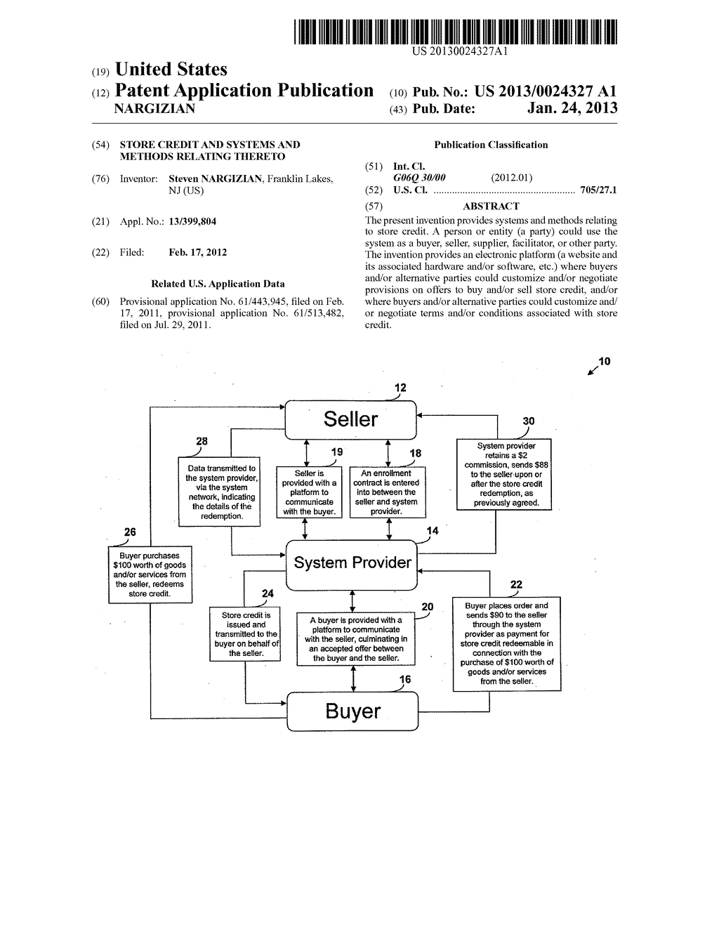 Store Credit And Systems And Methods Relating Thereto - diagram, schematic, and image 01