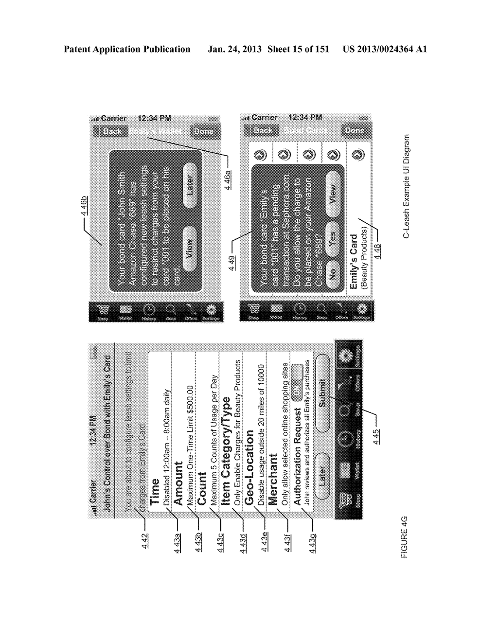 CONSUMER TRANSACTION LEASH CONTROL APPARATUSES, METHODS AND SYSTEMS - diagram, schematic, and image 16