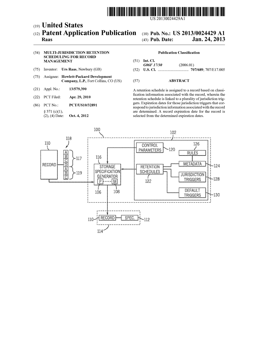 Multi-Jurisdiction Retention Scheduling For Record Management - diagram, schematic, and image 01