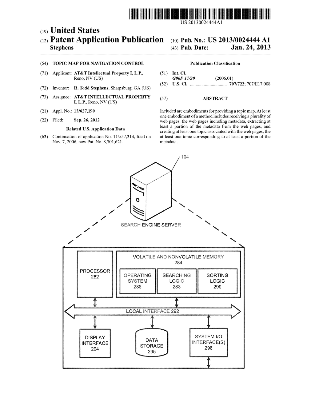 Topic Map for Navigation Control - diagram, schematic, and image 01