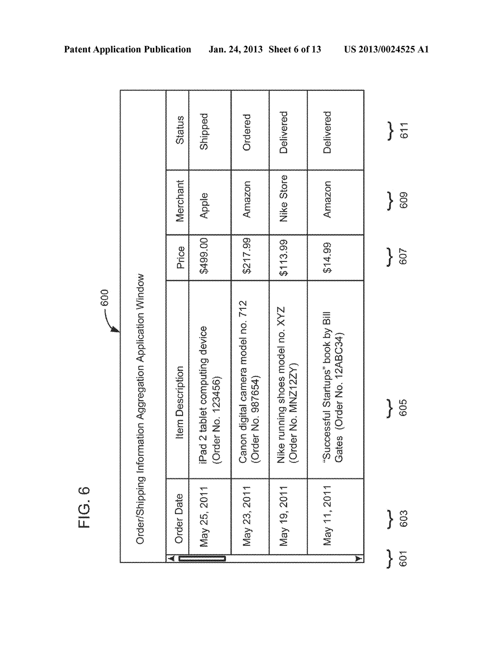 Augmented Aggregation of Emailed Product Order and Shipping Information - diagram, schematic, and image 07