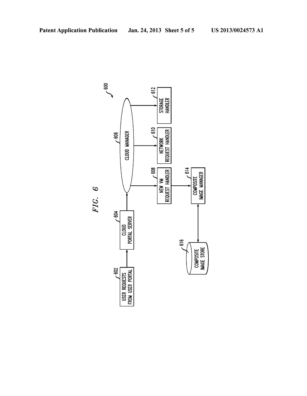 SCALABLE AND EFFICIENT MANAGEMENT OF VIRTUAL APPLIANCE IN A CLOUD - diagram, schematic, and image 06