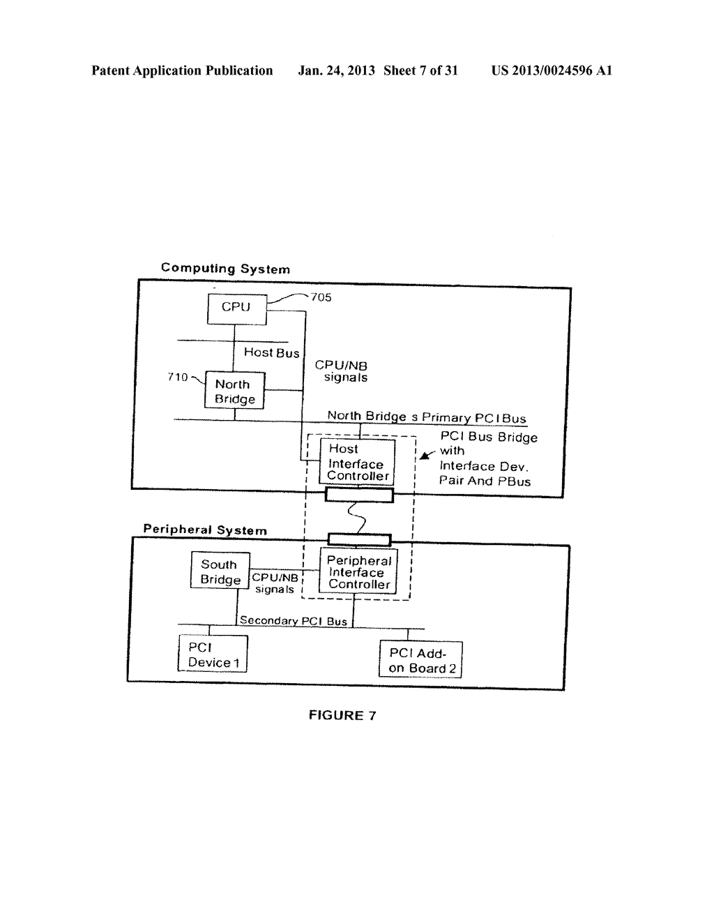 Computer System Including CPU or Peripheral Bridge to Communicate Serial     Bits of Peripheral Component Interconnect Bus Transaction and Low Voltage     Differential Signal Channel to Convey the Serial Bits - diagram, schematic, and image 08