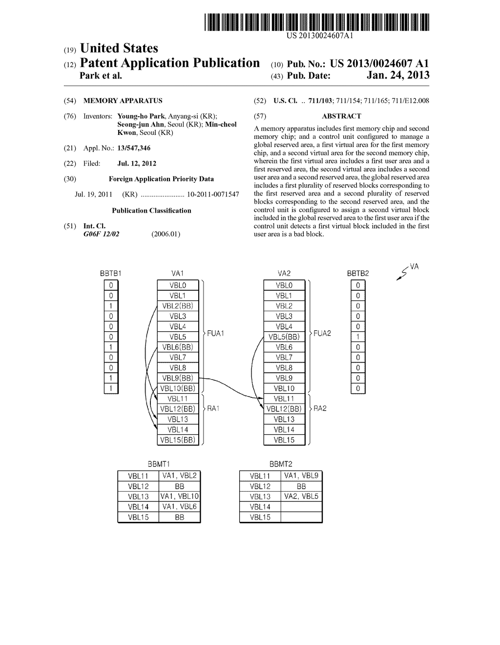 MEMORY APPARATUS - diagram, schematic, and image 01