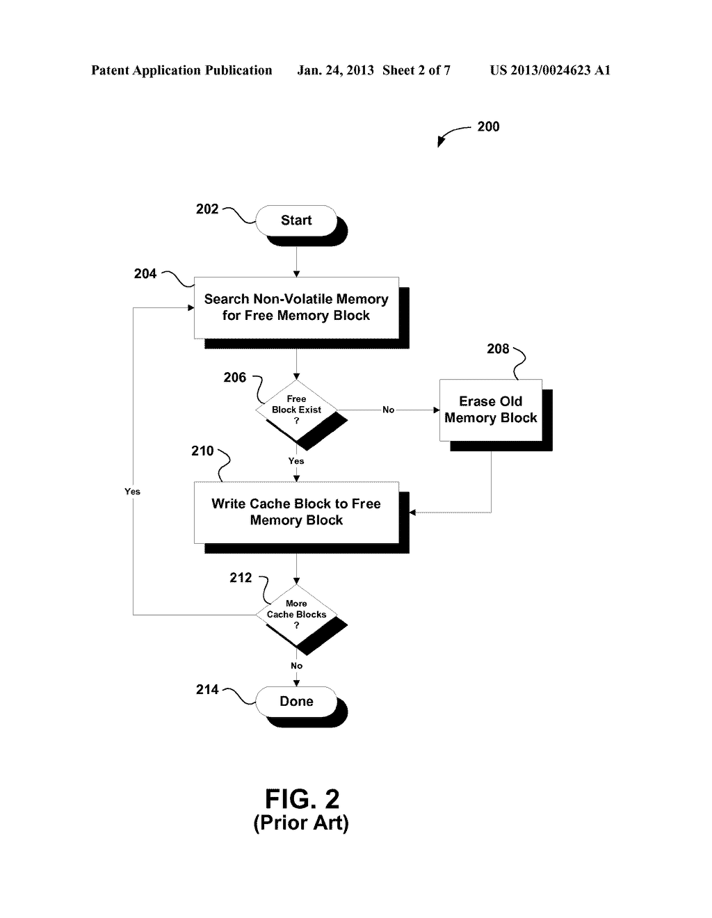 METHOD AND APPARATUS FOR HIGH SPEED CACHE FLUSHING IN A NON-VOLATILE     MEMORY - diagram, schematic, and image 03