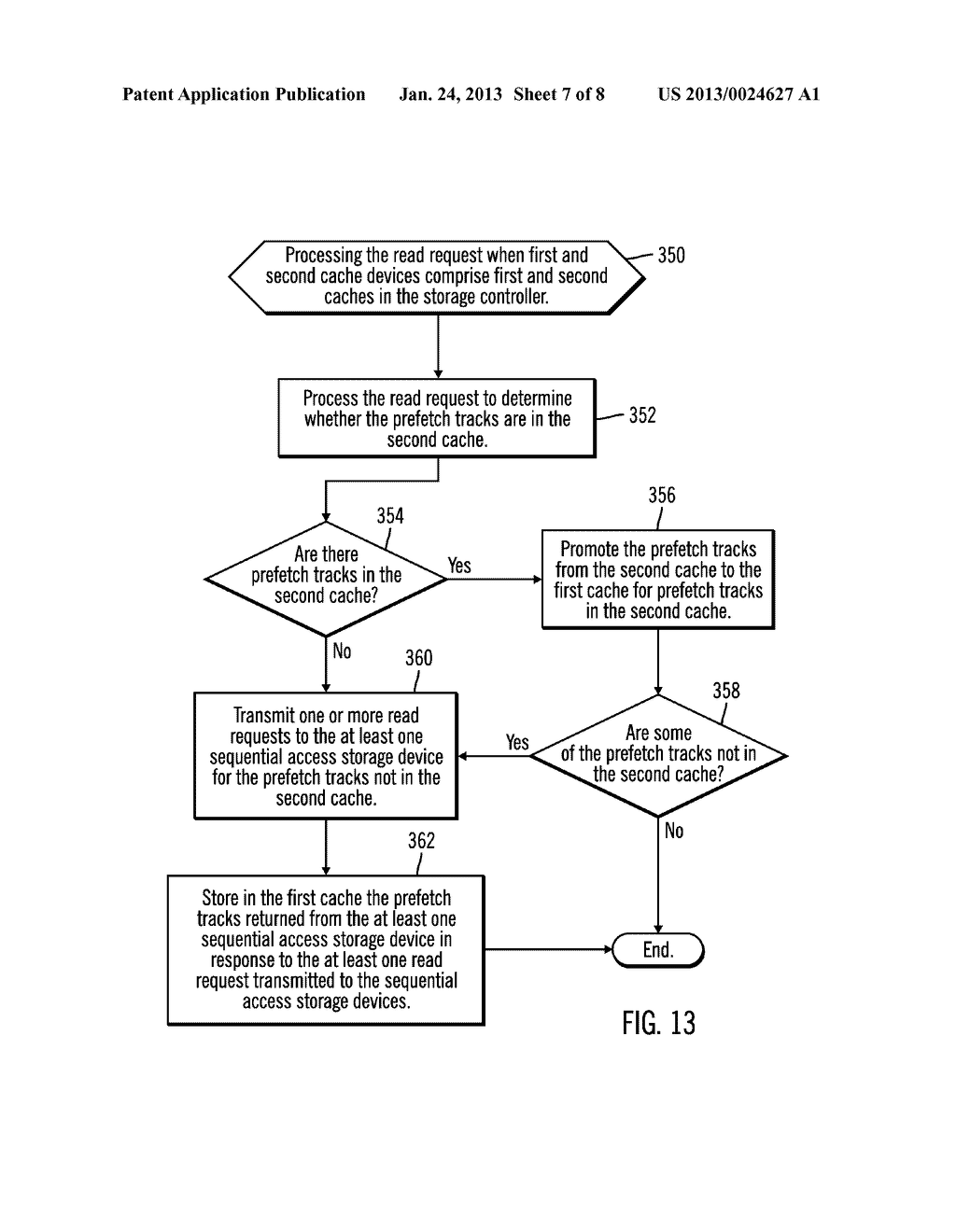 PREFETCHING DATA TRACKS AND PARITY DATA TO USE FOR DESTAGING UPDATED     TRACKS - diagram, schematic, and image 08