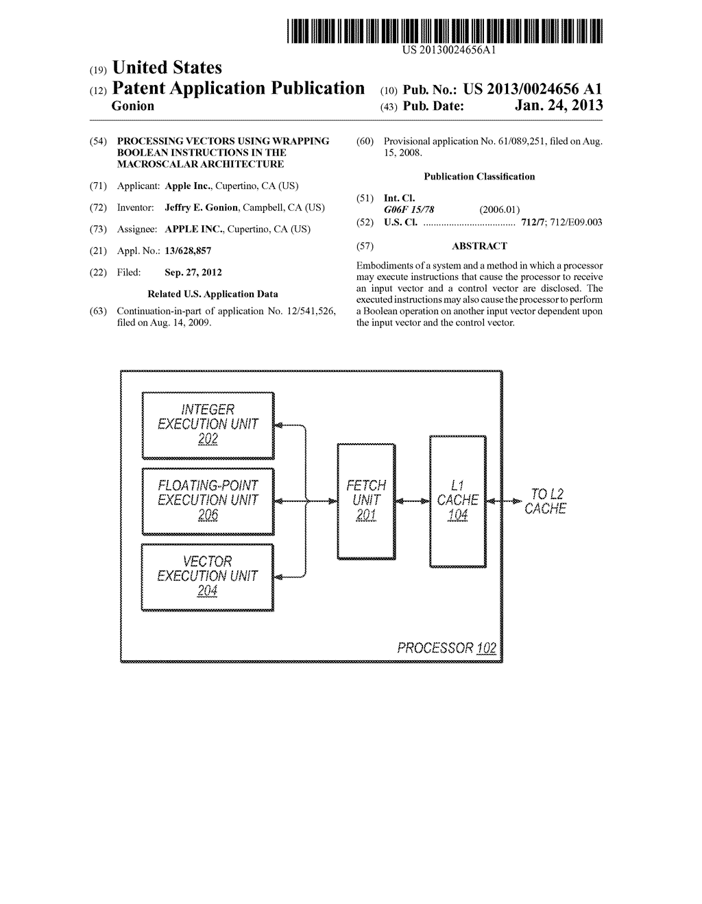 PROCESSING VECTORS USING WRAPPING BOOLEAN INSTRUCTIONS IN THE MACROSCALAR     ARCHITECTURE - diagram, schematic, and image 01