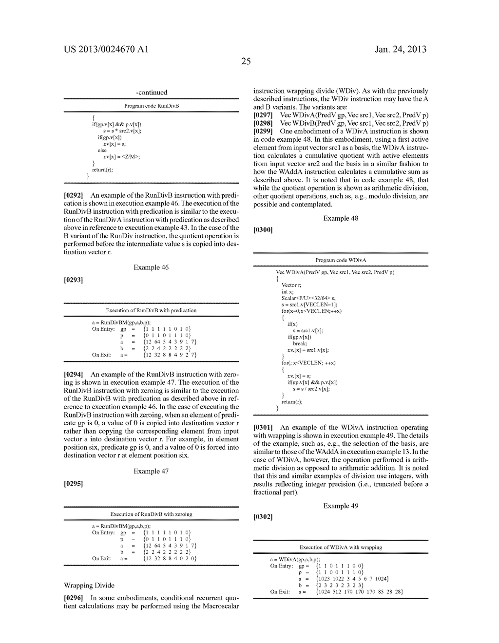 PROCESSING VECTORS USING WRAPPING MULTIPLY AND DIVIDE INSTRUCTIONS IN THE     MACROSCALAR ARCHITECTURE - diagram, schematic, and image 44