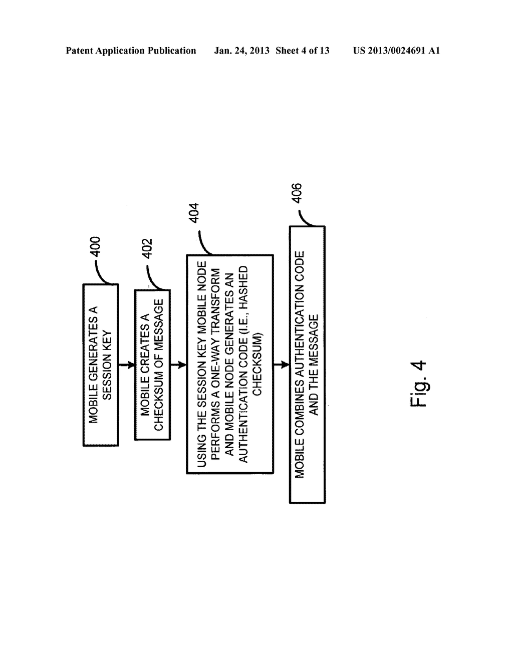 Method and Apparatus for Securing Communication Between a Mobile Node and     a Network - diagram, schematic, and image 05