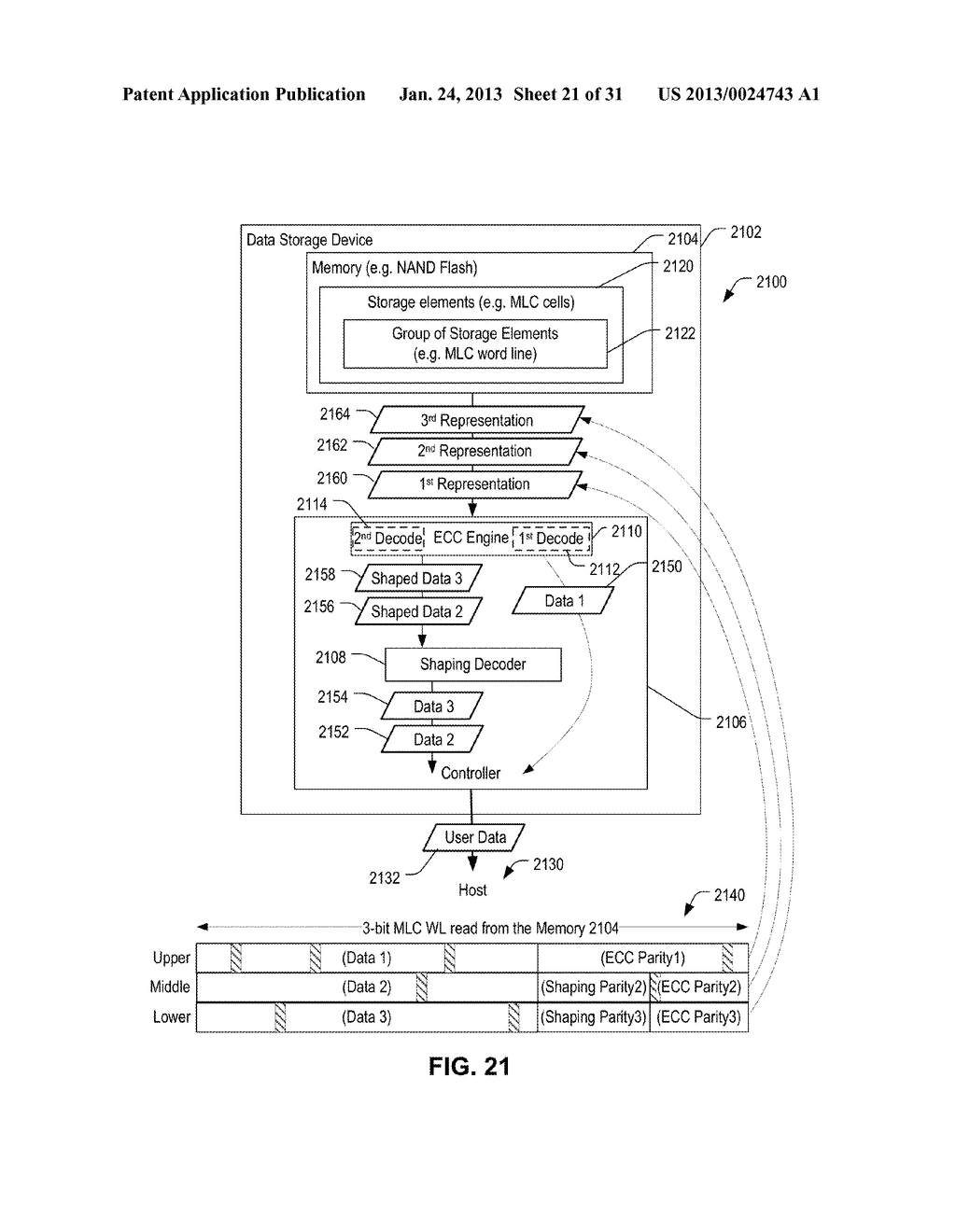 SYSTEMS AND METHODS OF STORING DATA - diagram, schematic, and image 22