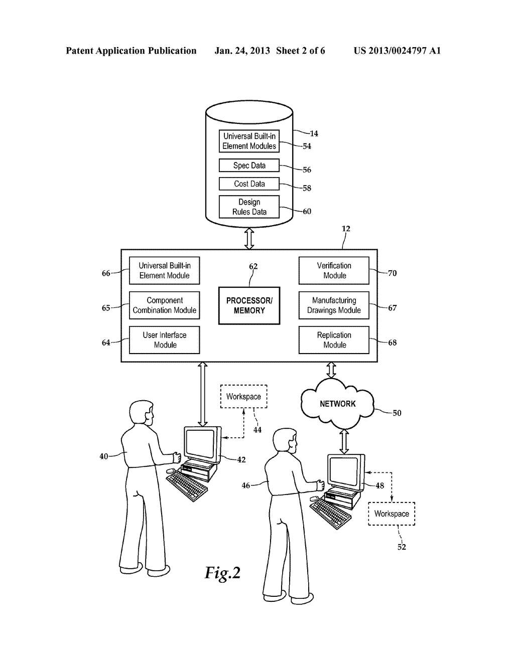 System and Method for Designing Accessible and Usable Spaces Having     Built-In Furnishings in a Multi-Unit Environment - diagram, schematic, and image 03