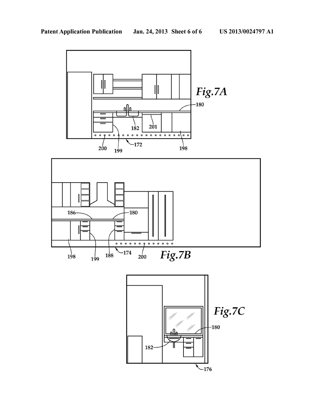 System and Method for Designing Accessible and Usable Spaces Having     Built-In Furnishings in a Multi-Unit Environment - diagram, schematic, and image 07