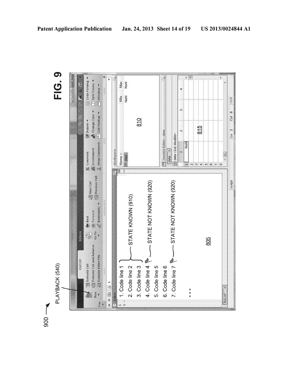 CONTINUOUS EVALUATION OF PROGRAM CODE AND SAVING STATE INFORMATION     ASSOCIATED WITH PROGRAM CODE - diagram, schematic, and image 15