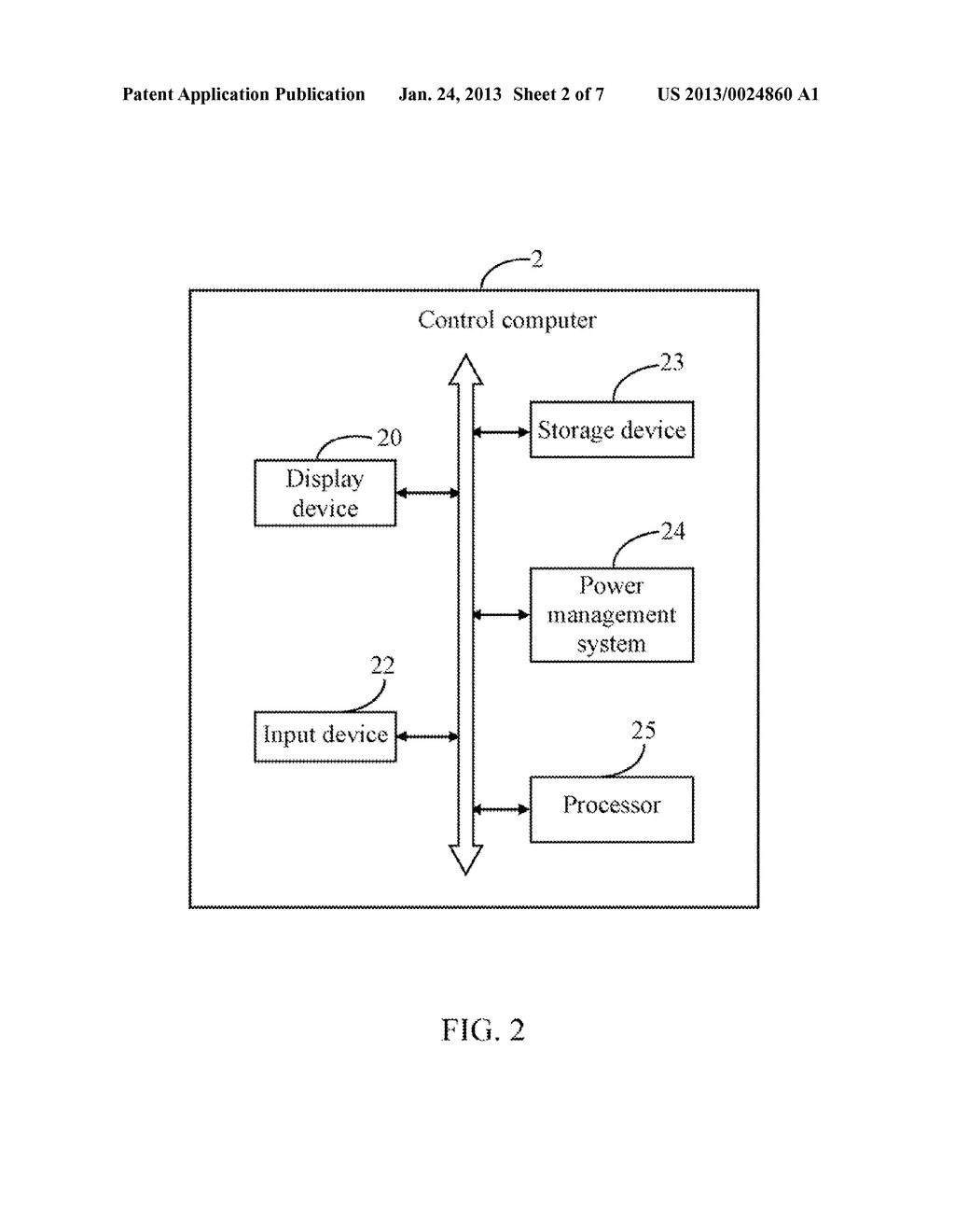 CONTROL COMPUTER AND METHOD FOR MANAGING POWER USING THE SAME - diagram, schematic, and image 03