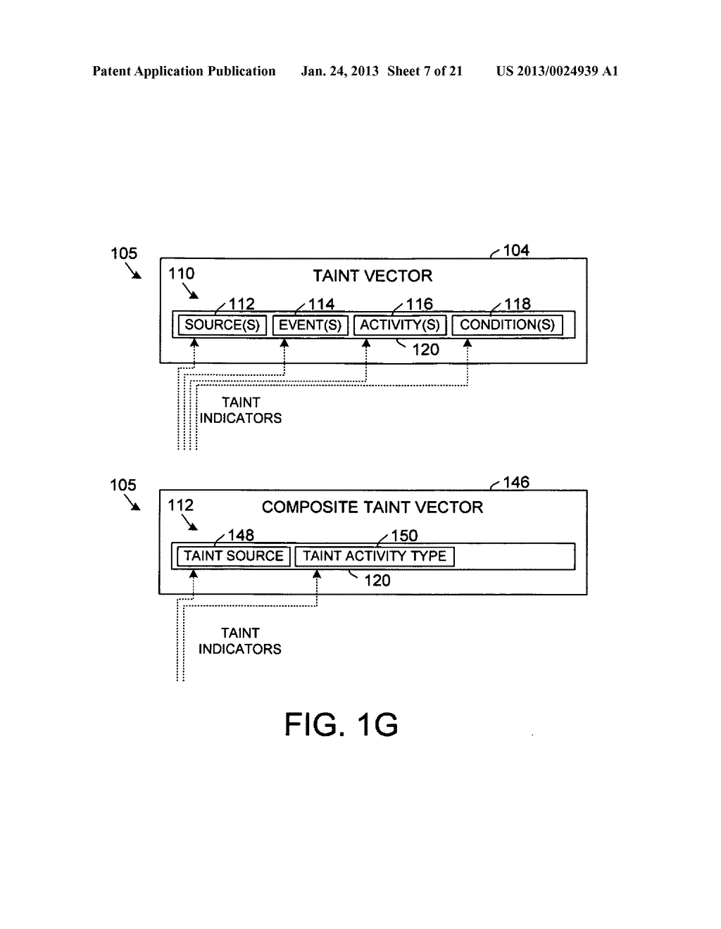 Conditional security response using taint vector monitoring - diagram, schematic, and image 08