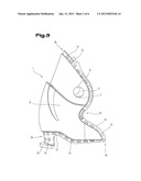 Shell of a sports shoe, in particular a ski boot, and a method of     producing such a shell diagram and image