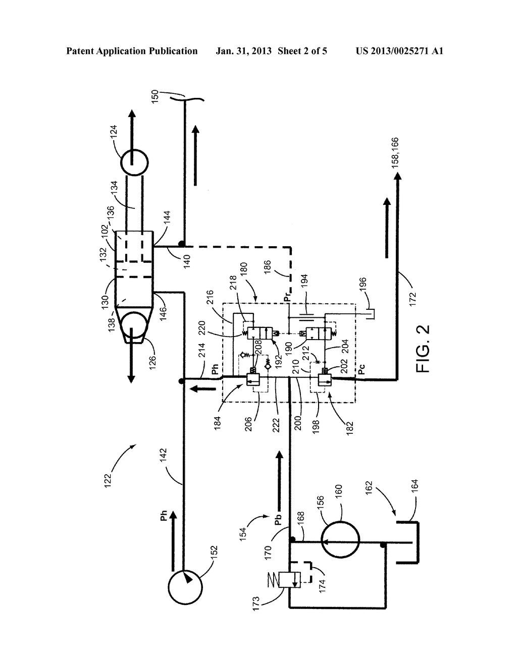 Method and arrangement for active make-up in an overrunning actuator - diagram, schematic, and image 03