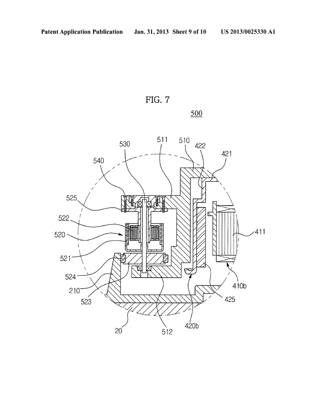 MOTOR USABLE WITH WASHING MACHINE AND WASHING MACHINE HAVING THE SAME - diagram, schematic, and image 10