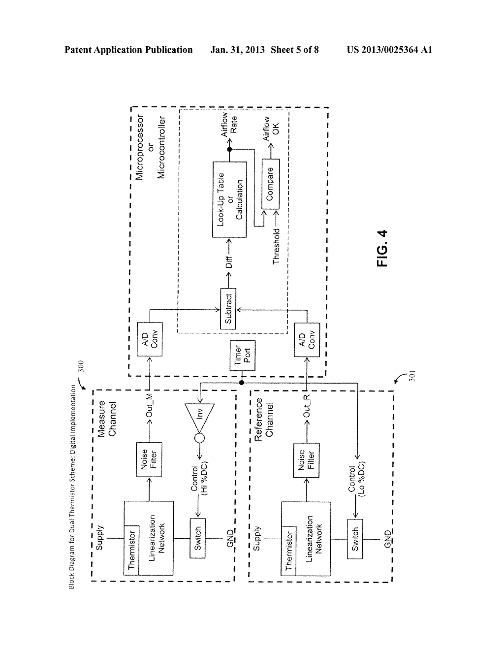 APPLIANCE AIRFLOW DETECTION USING DIFFERENTIAL HEATING OF ELECTRONIC     DEVICES - diagram, schematic, and image 06