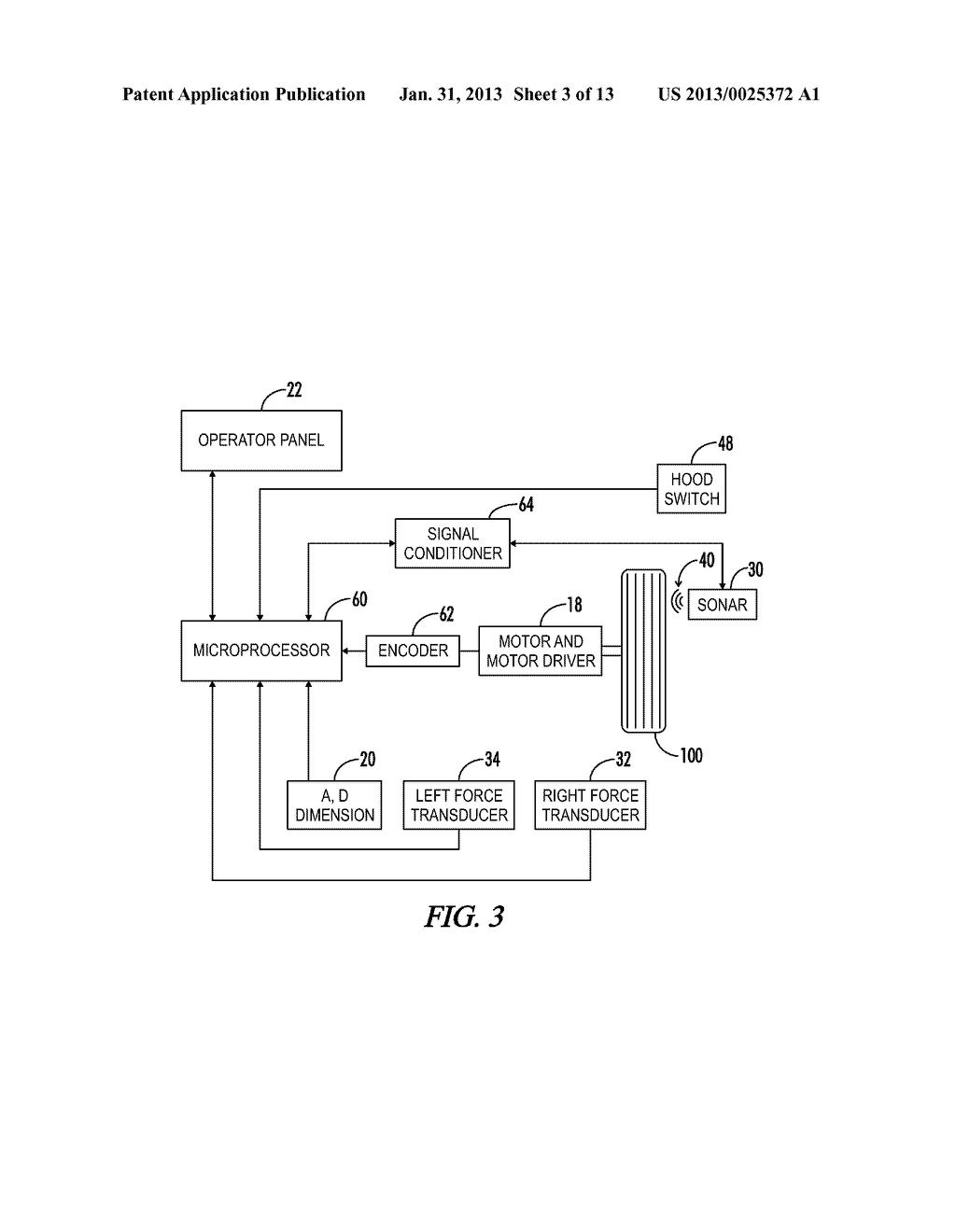 Sonar Method and Apparatus for Determining Material Interfaces in Wheel     Servicing Equipment - diagram, schematic, and image 04