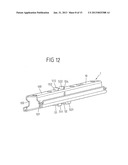 ADJUSTING DEVICE HAVING AN ADJUSTING MECHANISM ARRANGED ON A GUIDE RAIL diagram and image