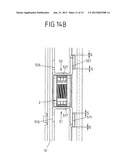 ADJUSTING DEVICE HAVING AN ADJUSTING MECHANISM ARRANGED ON A GUIDE RAIL diagram and image