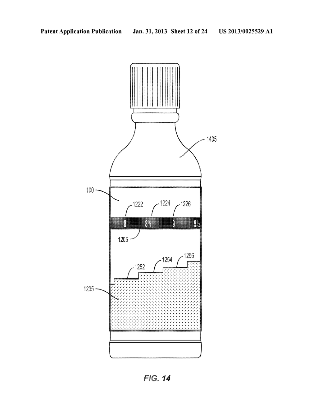 Illustrative Label Measurement System For A Container - diagram, schematic, and image 13