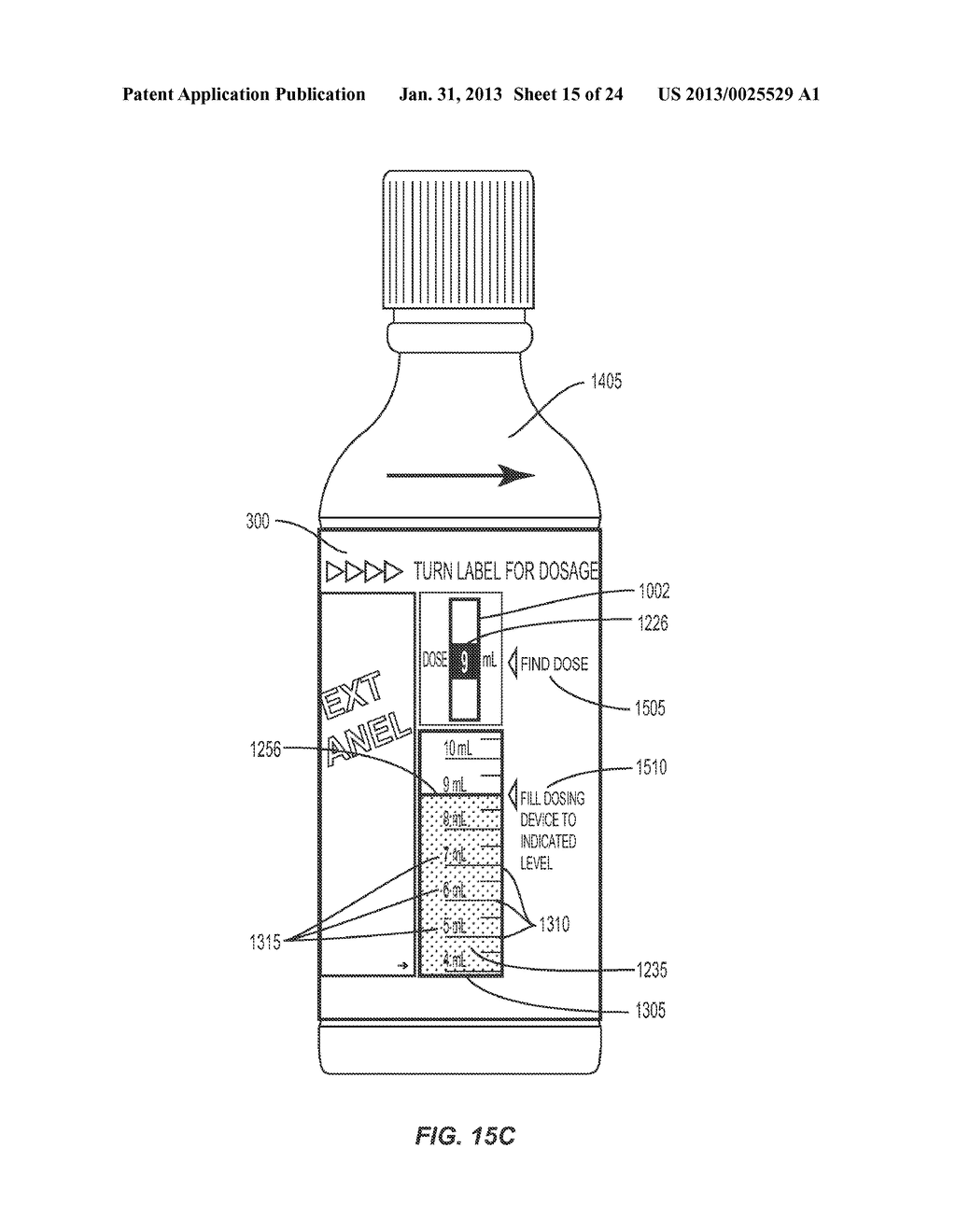 Illustrative Label Measurement System For A Container - diagram, schematic, and image 16