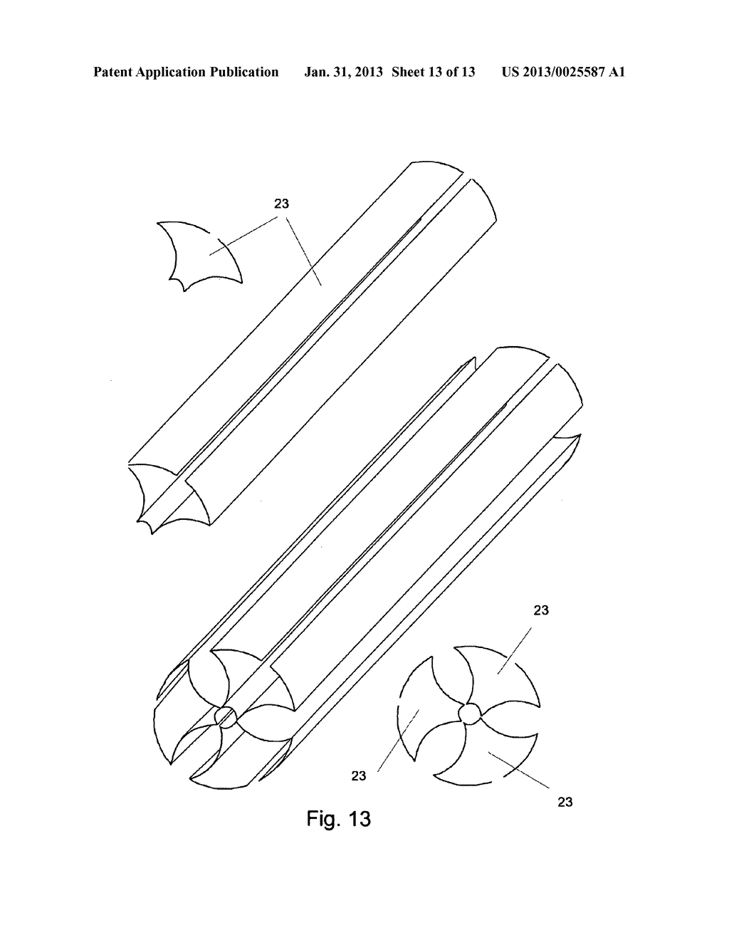 VACUUM TUBE SOLAR COLLECTOR WITH OVERHEATING PROTECTIONBY MEANS OF A     ROTATING REFLECTOR - diagram, schematic, and image 14